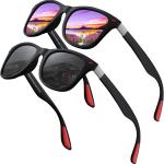 Fuqian Polarized Unisex Sunglasses Lightweight PC Frame