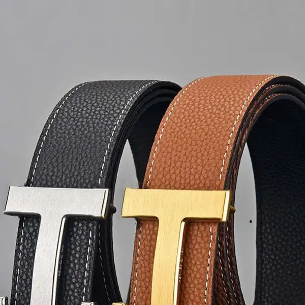 PU Leather Designer Belt for Men and Women