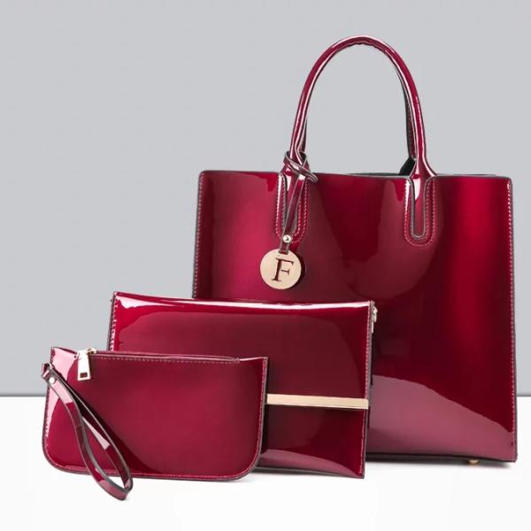 three set of women handbags