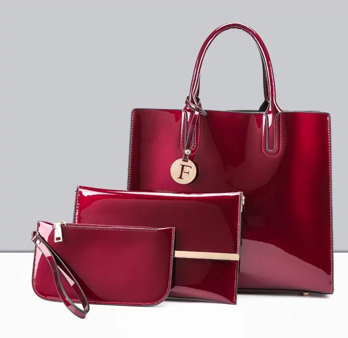 three set of women handbags