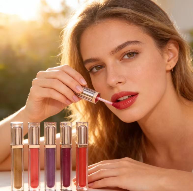 Vegan Rose Tube Custom Packaging Glossy Liquid Lipstick & Mineral Matte Velvet Lipstick – ODM Wholesale