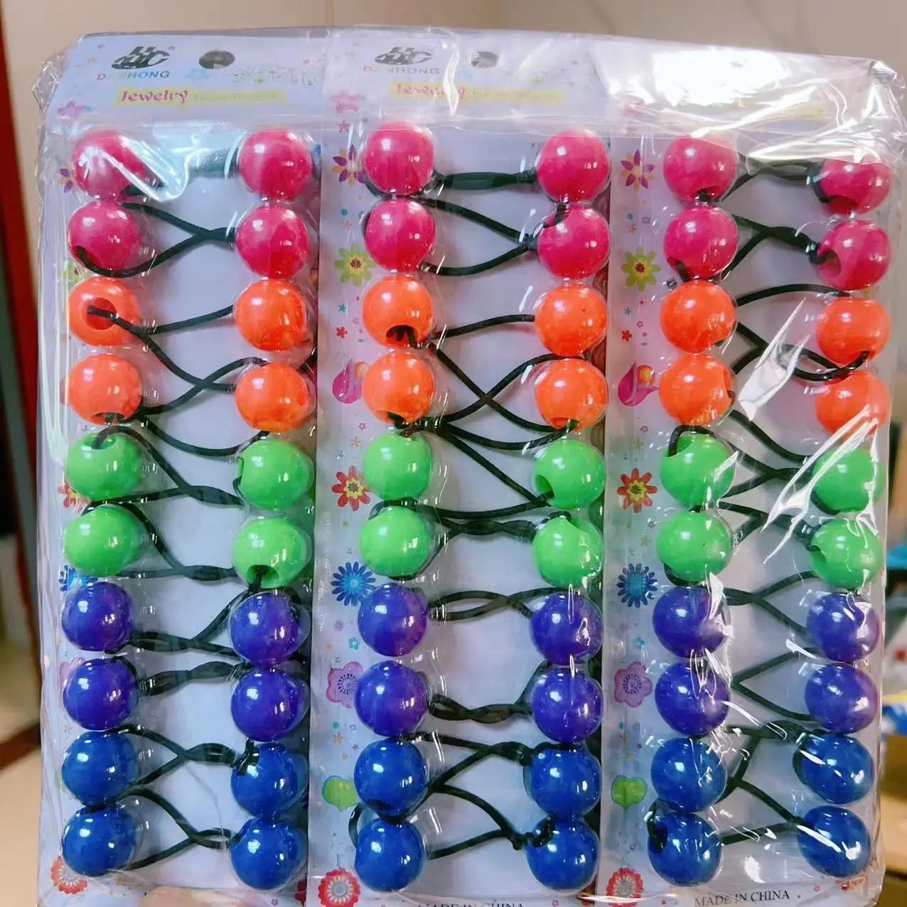 kids Bead Elastic Ball Hair Ties Hair Bobbles