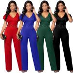 wide-leg jumpsuit pants