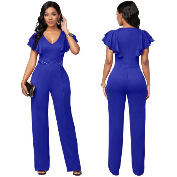 wide-leg jumpsuit pants