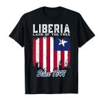 Liberia pride Graphic T-Shirt collection - unisex multiple Designs