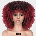 Short Curly Afro Lace-Style Wig