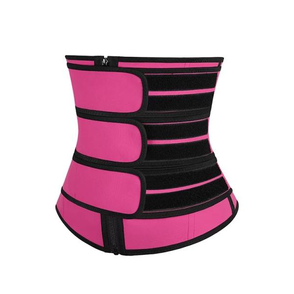 pink  and black waist trainer