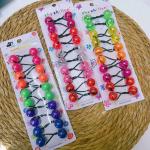 kids Bead Elastic Ball Hair Ties Hair Bobbles