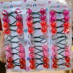 kids Bead Elastic Ball Hair Ties Hair Bobbles